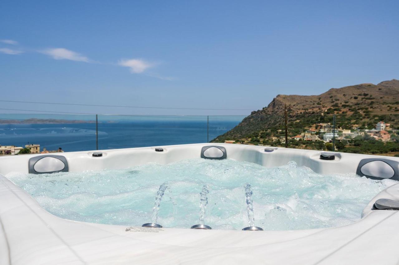 Villa Ekphrasis With Sea View And Jacuzzi Ravdhoukha Exterior photo