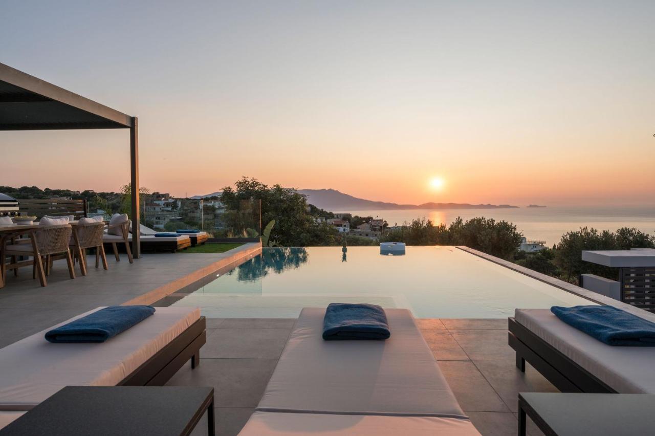 Villa Ekphrasis With Sea View And Jacuzzi Ravdhoukha Exterior photo